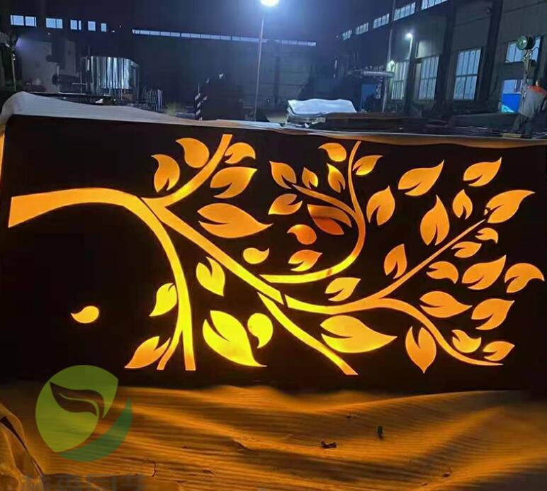 保亭耐候钢板灯箱